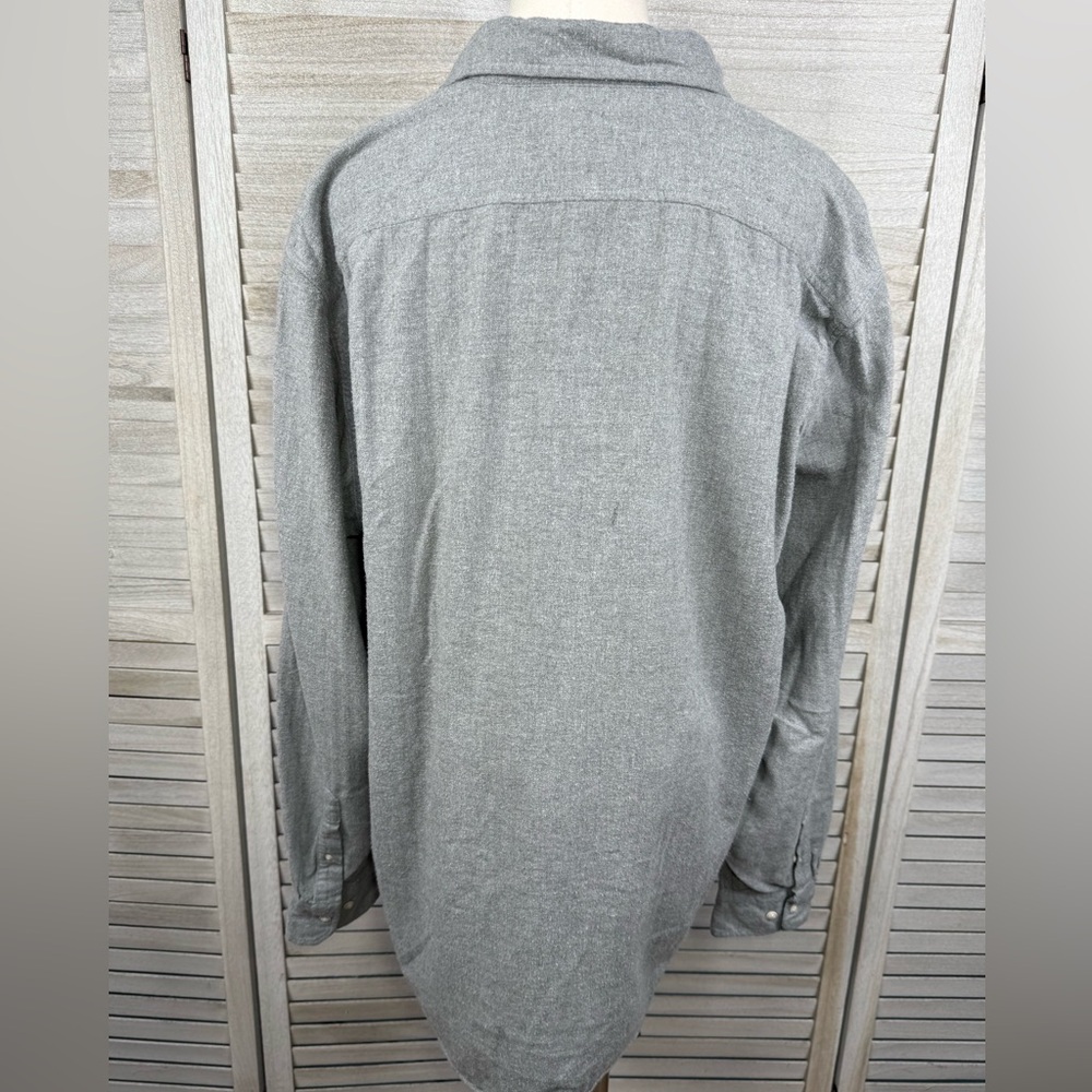 NAUTICA Men's Classic Fit 100% Cotton Button Down Shirt Gray-Large - Picture 3 of 3